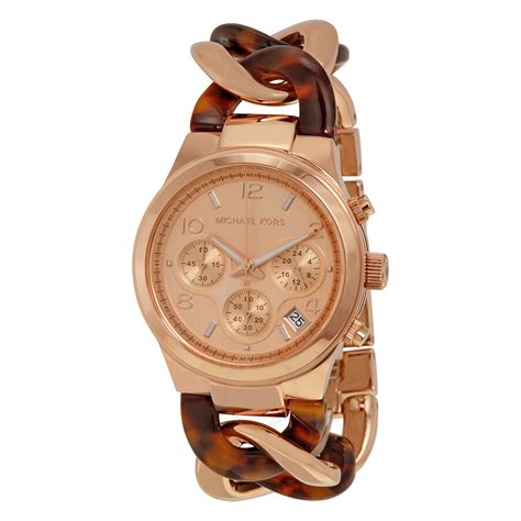 michael kors twist chain watch rose gold|Runway Rose Gold.